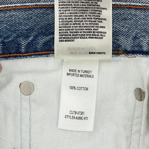 AGOLDE 90s High Rise Cut Off Shorts Women’s Size 27 Digit Denim Casual - Picture 6 of 7